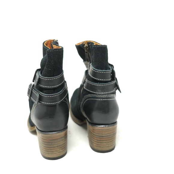 Freebird Shiloh Black Suede Riding Ankle Boot Womens Size 7 - Picture 6 of 13